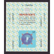 ARGENTINA SERVICIO SELLO CIERRES PARA CAJAS ENVIO GJ S7 NUEVO MINT U$ 20
